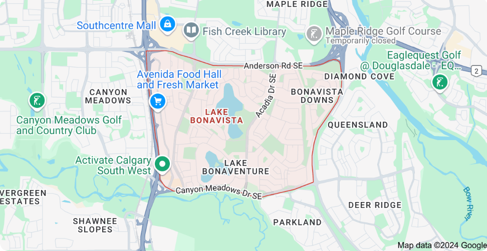 Lake Bonavista map