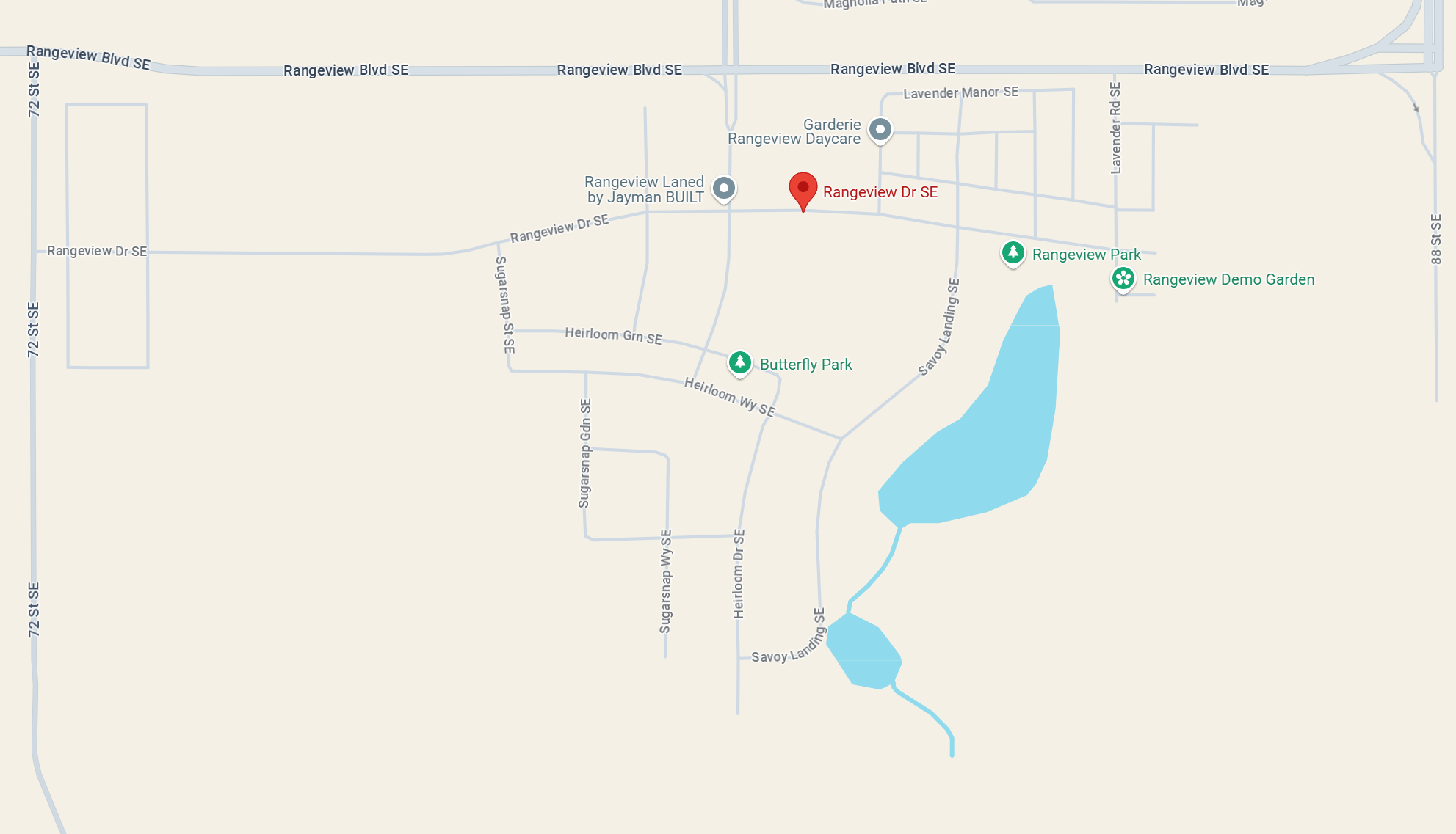 Rangeview Calgary map