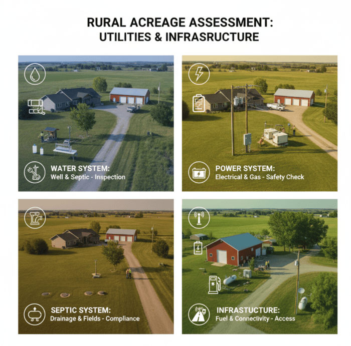 How to Evaluate Acreage Utilities in Alberta: Complete 2025 Guide to Power, Water, Septic & Internet