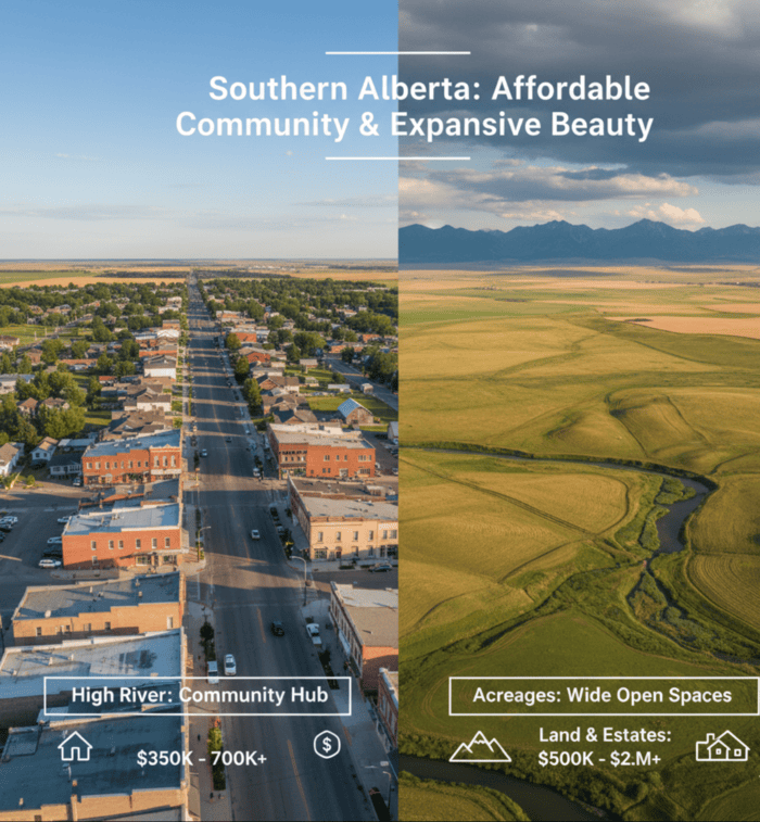 Best Small Towns in Southern Alberta for Home & Acreage Buyers